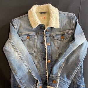 CREWCUTS SHERPA LINED DENIM JACKET
